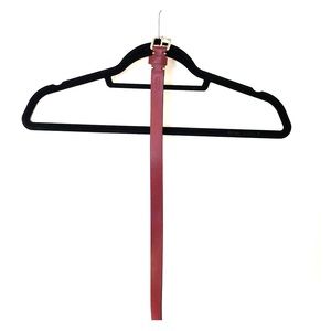 Coach red leather belt, size large